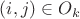 $(i,j)\in O_k$