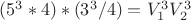$(5^3*4)*(3^3/4)=V_1^3V_2^3$