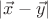 $|\vec x-\vec y|$ $|\vec x-\vec y|$
