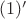 $(1)'$