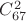 $C_{67}^2$