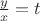 $\frac{y}{x}=t$