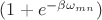 $(1+e^{-\beta \omega_{mn}})$