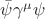 $\bar{\psi}\gamma^{\mu}\psi$