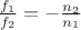 $\frac{f_1}{f_2} = -\frac{n_2}{n_1}$ $\frac{f_1}{f_2} = -\frac{n_2}{n_1}$