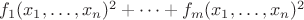 $f_1(x_1,\dots,x_n)^2+\cdots+f_m(x_1,\dots,x_n)^2$