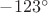 $-123^\circ$