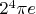 $2^4 \pi e$