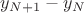 $y_{N+1}-y_{N}$