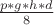 $\frac {p*g*h*d} {8}