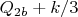 ${Q_{2b}+{k/3}}$