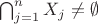 $\bigcap_{j=1}^n X_j\ne\emptyset$