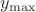 $y_\mathrm{max}$