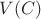 $V(C)$ $V(C)$
