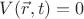 $V(\vec{r},t) = 0$