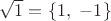 $\sqrt 1=\{1, \ -1\}$