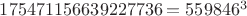 $175471156639227736=559846^3$