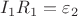 $I_1R_1=\varepsilon_2$