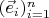 $(\vec e_i)_{i=1}^n$