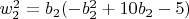 $w_2^2=b_2 (-b_2^2+10 b_2-5)$
