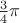 $\frac 3 4 \pi $