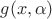 $g(x,\alpha)$ $g(x,\alpha)$