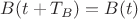 $B(t+T_B) = B(t)$