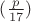 $(\frac p {17} ) $