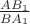 $\frac{AB_1}{BA_1}$ $\frac{AB_1}{BA_1}$