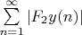 $\sum\limits_{n=1}^{\infty}|F_2y(n)| $