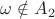 $\omega\notin A_2$