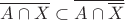 $\overline{A\cap X}\subset\overline{A\cap\overline X}$