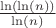 $\frac{\ln(\ln(n))}{\ln(n)} $
