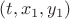 $(t,x_1,y_1)$