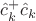 $\hat c ^+ _k \hat c _k$