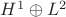 $H^1\oplus L^2$