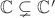 $\mathbb C\subsetneq \mathbb C'$