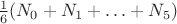 $\frac 1 6 (N_0 + N_1 + \ldots + N_5)$
