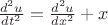 $\frac{d^2u}{dt^2}=\frac{d^2u}{dx^2}+x$
