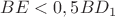 $BE<0,5BD_1$
