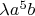 $\lambda a^5b$