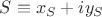 $S\equiv x_{S}+iy_{S}$