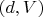 $(d, V)$