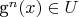 g^{n}(x)\in U