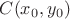 $C(x_0,y_0)$