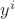 $y^{i}$