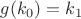 $g(k_0)=k_1$