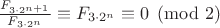 $\frac{F_{3\cdot 2^{n+1}}}{F_{3\cdot 2^n}}\equiv F_{3\cdot 2^n}\equiv 0\pmod{2}$