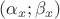 $(\alpha_x;\beta_x)$