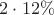 $2\cdot 12\%$